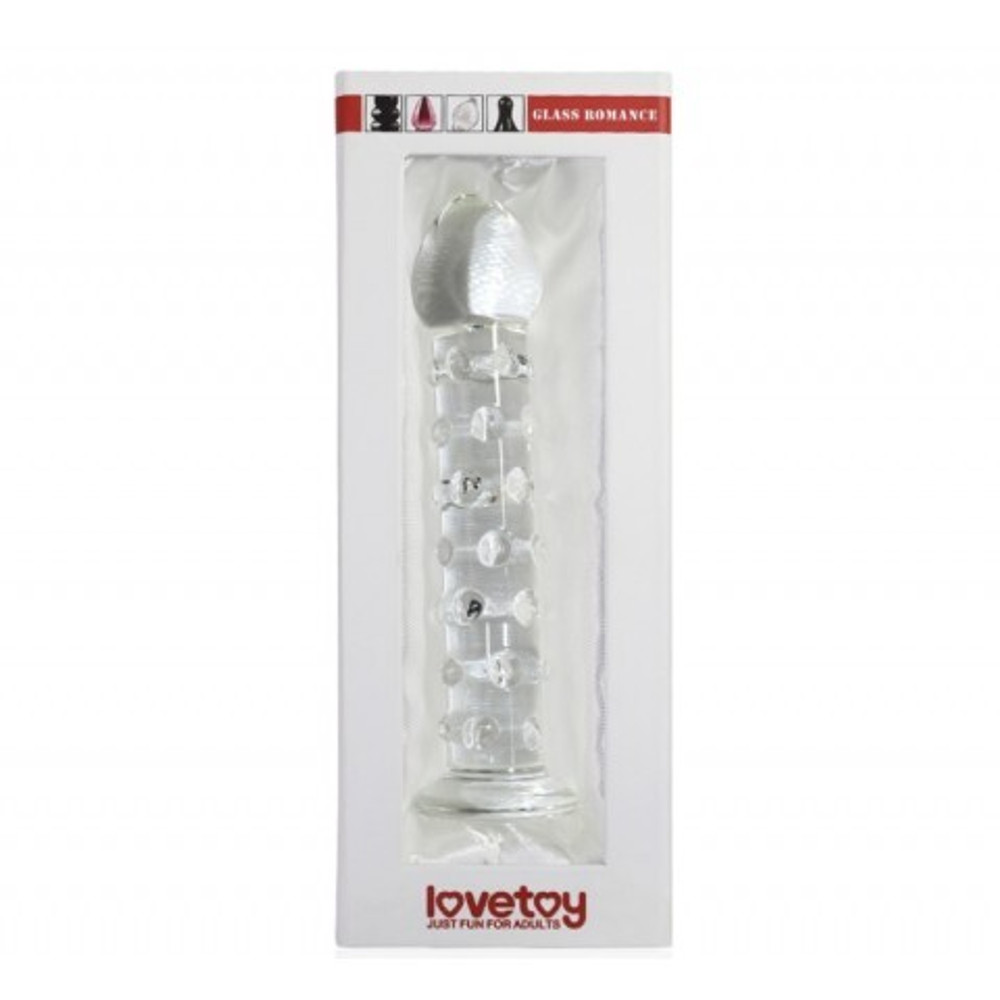 Стеклянный фаллоимитатор Lovetoy Romance (14,5×3,9 см)