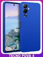 Мягкий Soft Touch чехол из силикона для TECNO POVA 4 (не PRO / NEO!) с бархатной подкладкой
