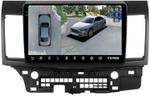 Магнитола для Mitsubishi Lancer X 2007-2016 (рамка 10) - Teyes CC3-2K-360 на Android 10, Быстрая, 2K QLED, CarPlay, 4G SIM-слот, 4 камеры в комплекте