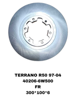 Тормозной диск 40206-6W500 на Nissan TERRANO R50 3.5L 1995-2004 PICK UP D22 2.5L 02-передний — купить в Алматы | ADAL AUTO