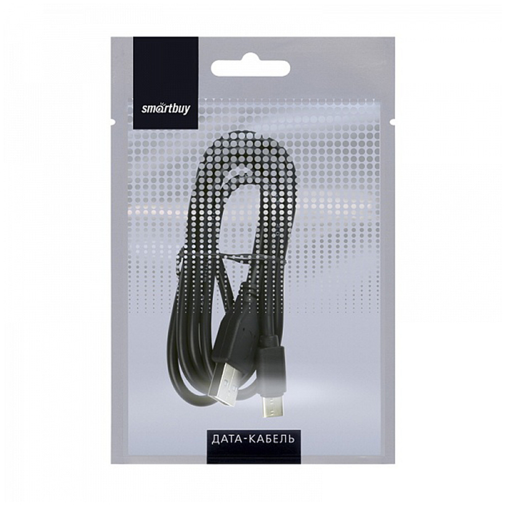 Кабель Smartbuy iK-3112, USB - Type-C, 2A output, 1м, черный