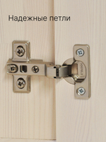 Шкаф 58х41х200 распашной для одежды Неаполь из натурального дерева
