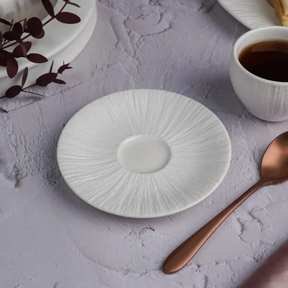 Блюдце d 12 см h1,8 см кофейное для чашки арт. 81222584 Frost White Moon P.L. Proff Cuisine [6]