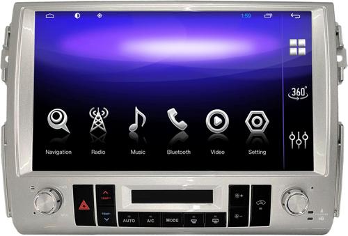 Магнитола для + климат для Toyota FJ Cruiser 2005-2022 - Kuberg ZH-T1316-серебро, монитор 13.3" на Android 12, Быстрая, CarPlay, SIM-слот