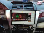 Магнитола для Toyota Camry 50 2011-2014 (рамка серебро) - FarCar BM131M-2K монитор 10.36" 2K QLED на Android 14, Быстрая, CarPlay, 4G SIM-слот