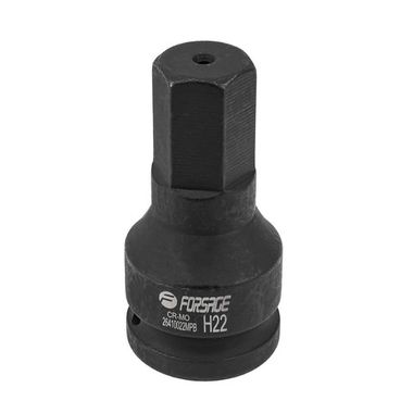 Головка-бита ударная 6-гранная 22мм, 3/4'' Forsage F-26410022MPB