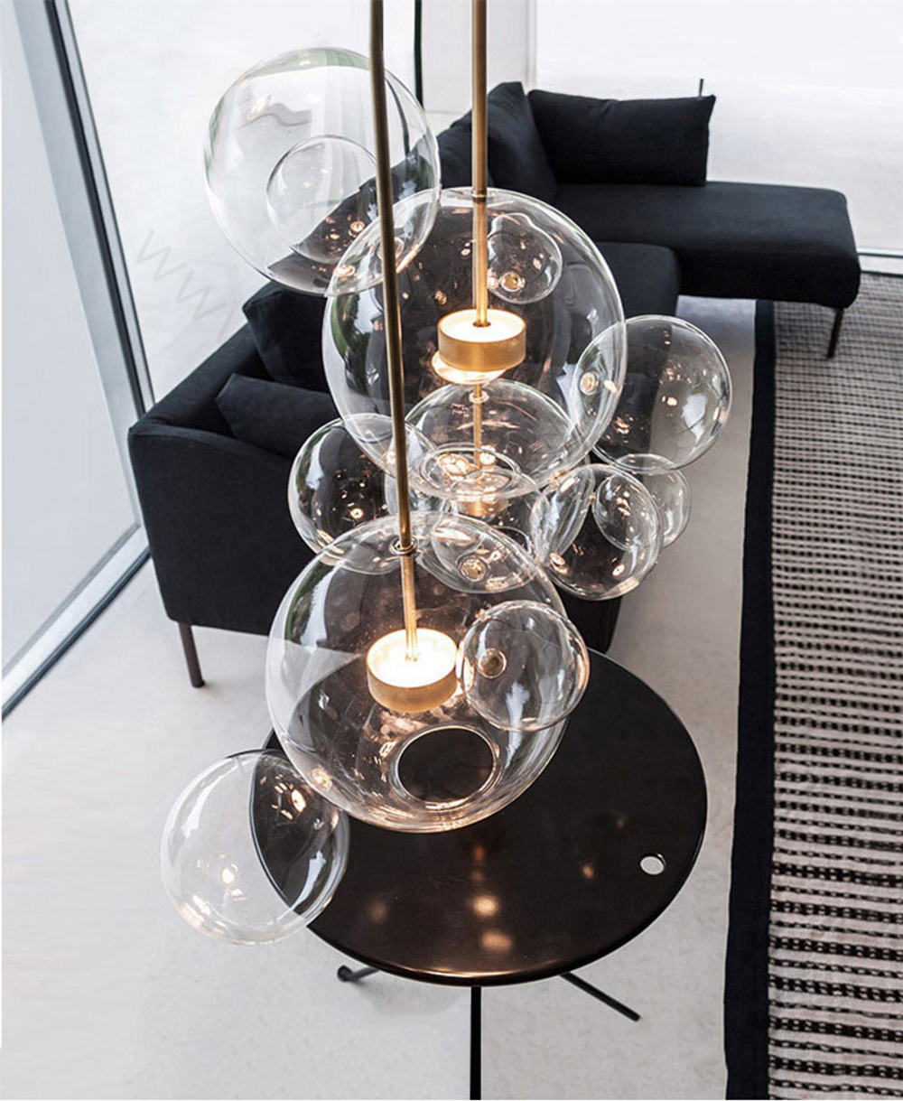 Pendant design lamp   Bolle by Giopato & Coombes (4 ball)