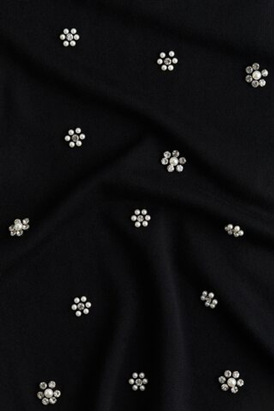 Трикотажное мини-платье со стразами и бусинами - H&M