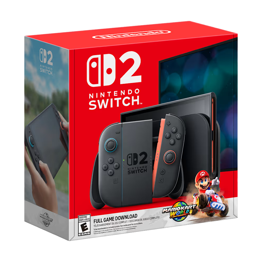 Портативная игровая консоль Nintendo Switch 2 + Mario Kart World, Gray (Серый)