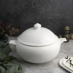 Супница 7 л d 25,5 см h25 см белая фарфор P.L. Proff Cuisine [1]
