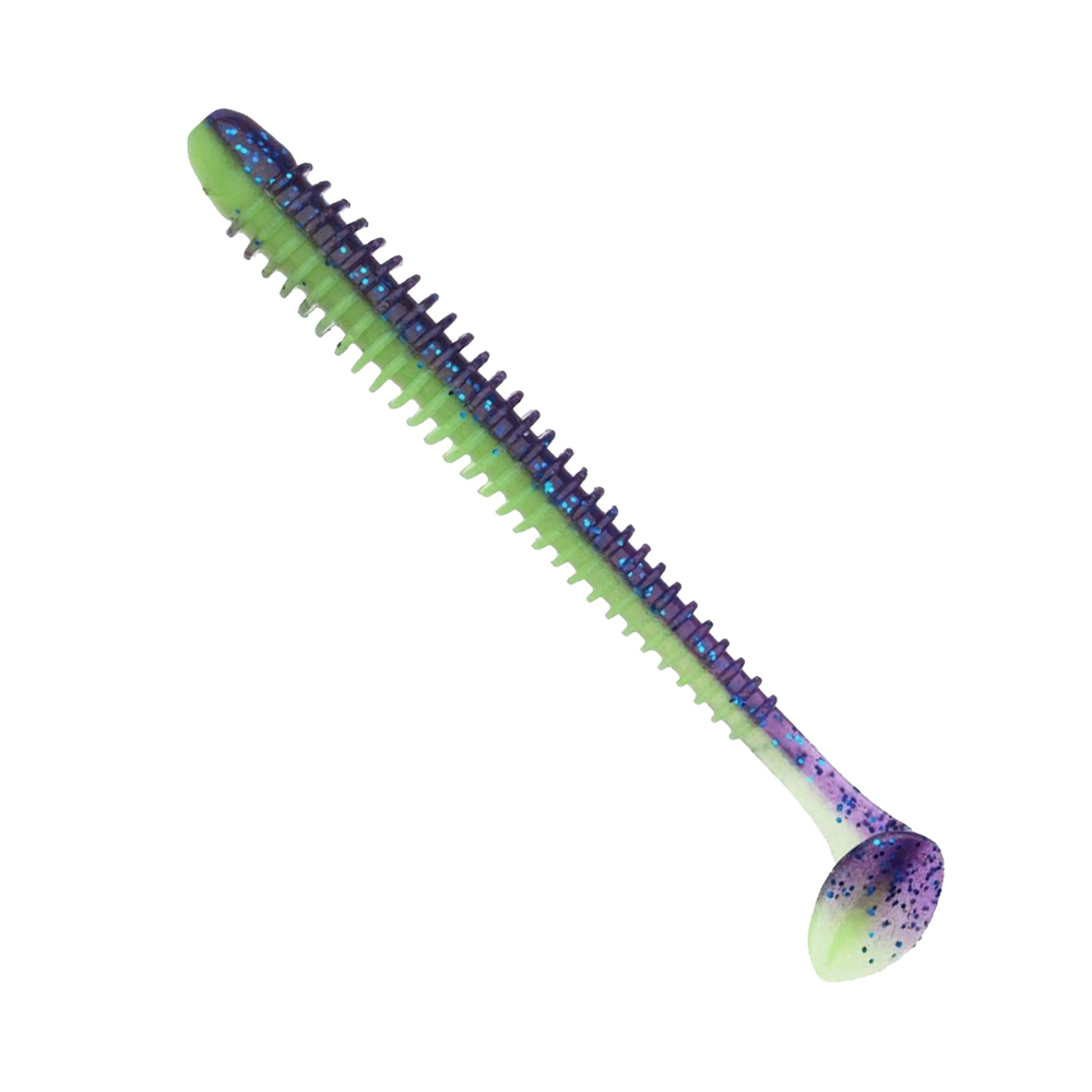 Приманка силиконовая Keitech Swing Impact FAT 4.3", 10,3г цвет #401 Green Pumpkin / Chartreuse