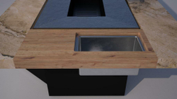 Дровяной гриль-стол Elbrus Grill Монблан PRO 1460 (столешница 2100x1400 мм)