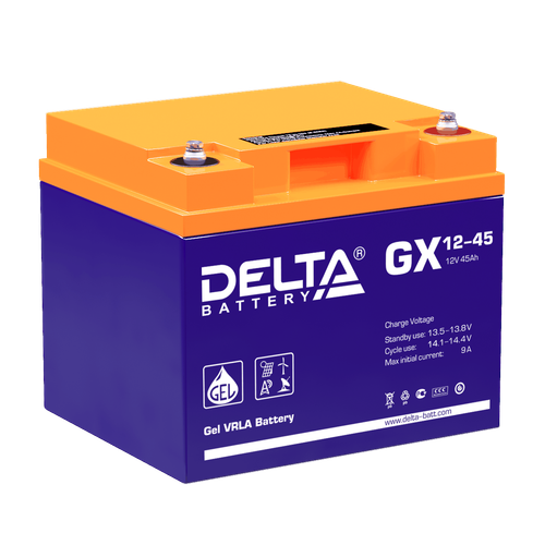 Аккумулятор DELTA GX 12-45 - GEL ( 12В / 45Ач )