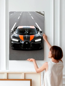 Картина "Bugatti Chiron", галерейная 30х40см 1шт.