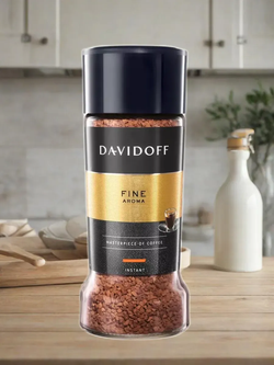 Кофе растворимый Davidoff Fine Aroma, 100 г стеклянная банка (Давидоф) х 2 шт
