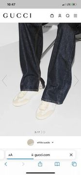 Женские кожаные кроссовки Gucci BPLUX12447