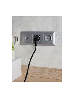 Розетка BRITE РЮш11-1-БрА 16А с USB A+C 18Вт с заземл. защ. шторки механизм алюм. IEK BR-R14-16-U22-018-K47