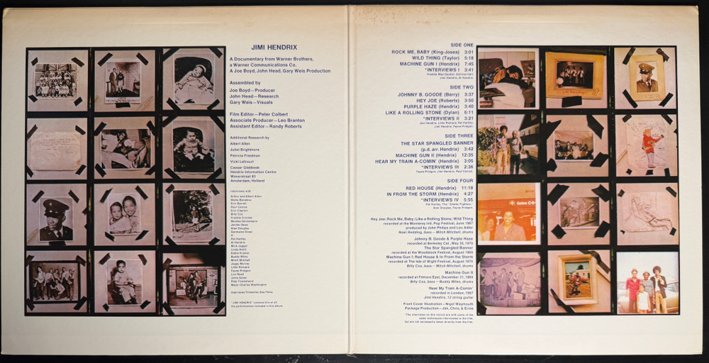 Jimi Hendrix ‎– Sound Track Recordings From The Film "Jimi Hendrix" 2LP (Япония 1979г.)