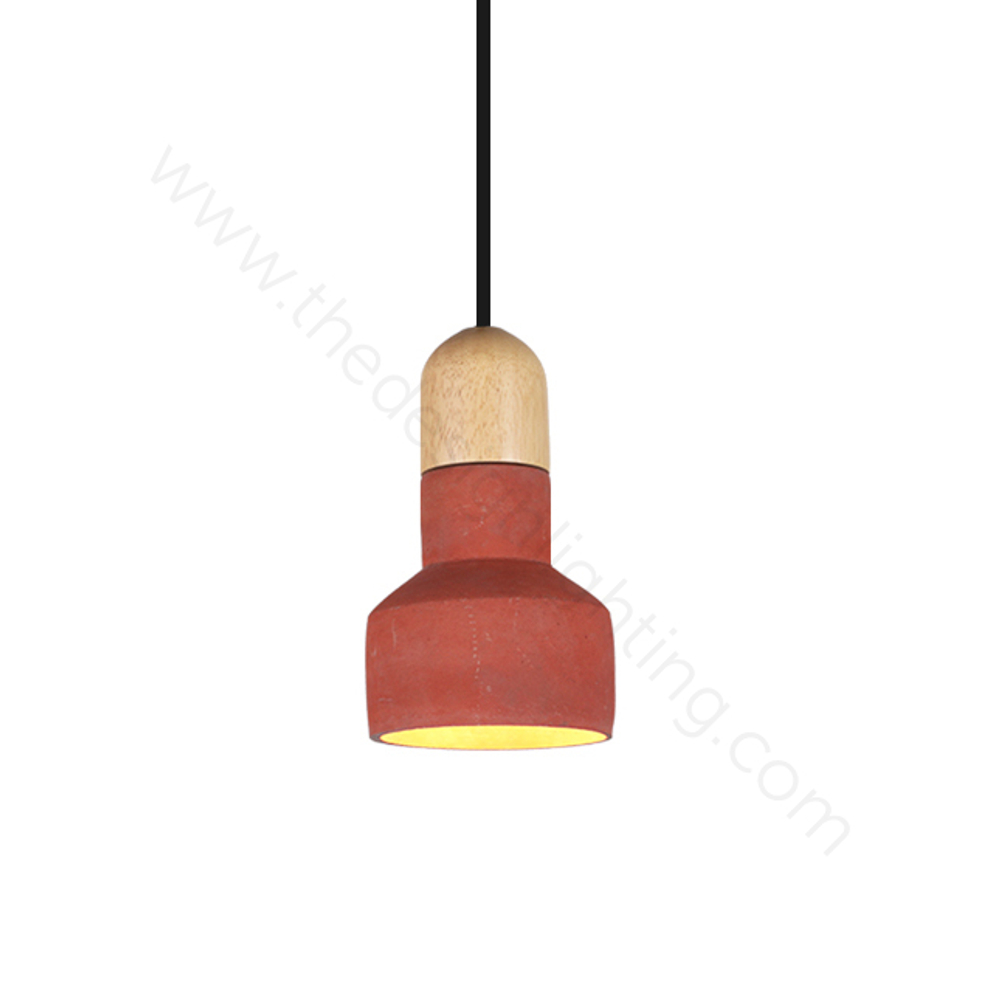 Pendant design lamp  QIE BAMBOO by Bentu Design (Red)