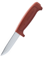 Нож Morakniv Basic 511 углеродистая сталь, пластиковая ручка (красная), 12147