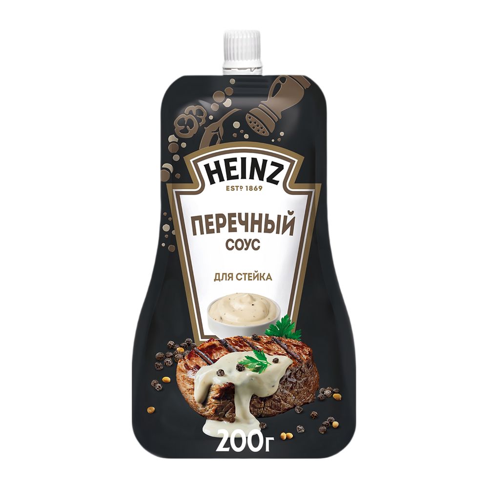 Соус Heinz на осн. раст.масел Перечный дой-пак 200гр