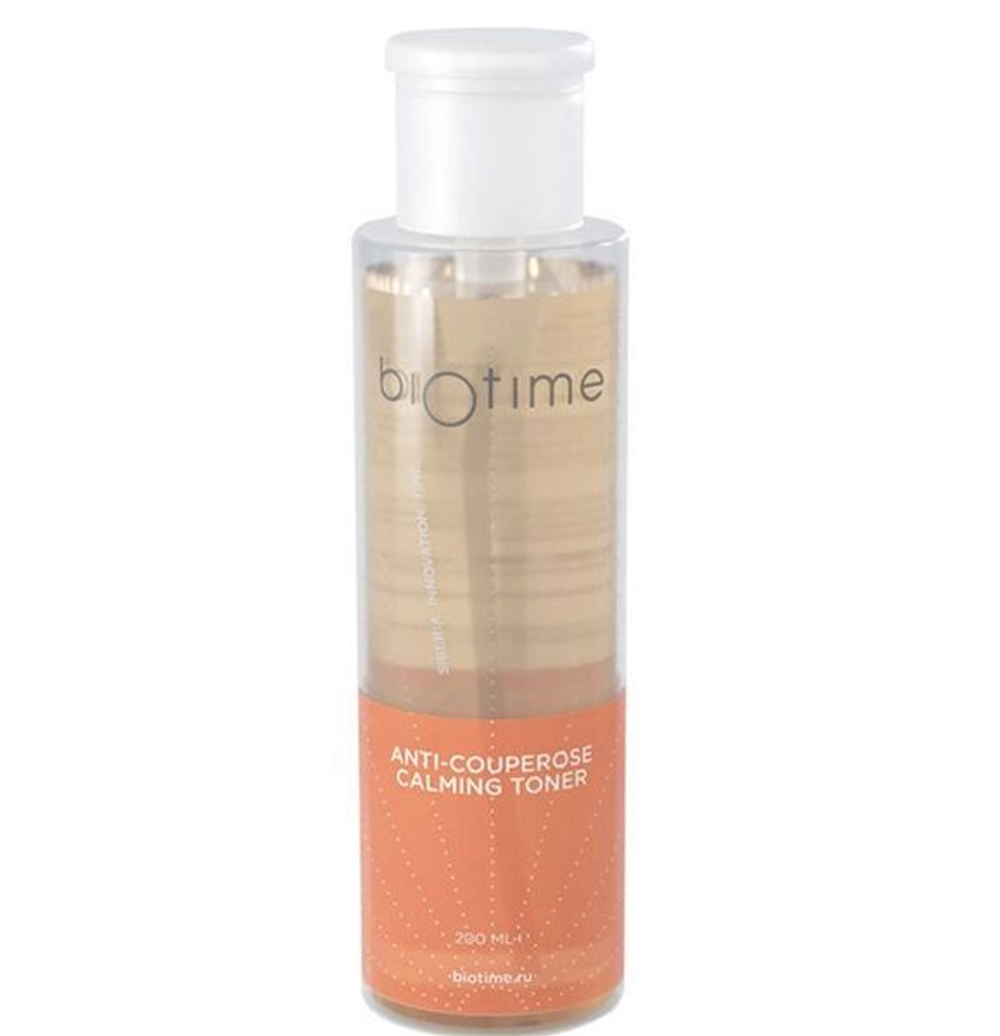 ANTI-COUPEROSE CALMING TONER BIOTIME - Тоник успокаивающий для кожи с куперозом (Биотайм), 200 мл