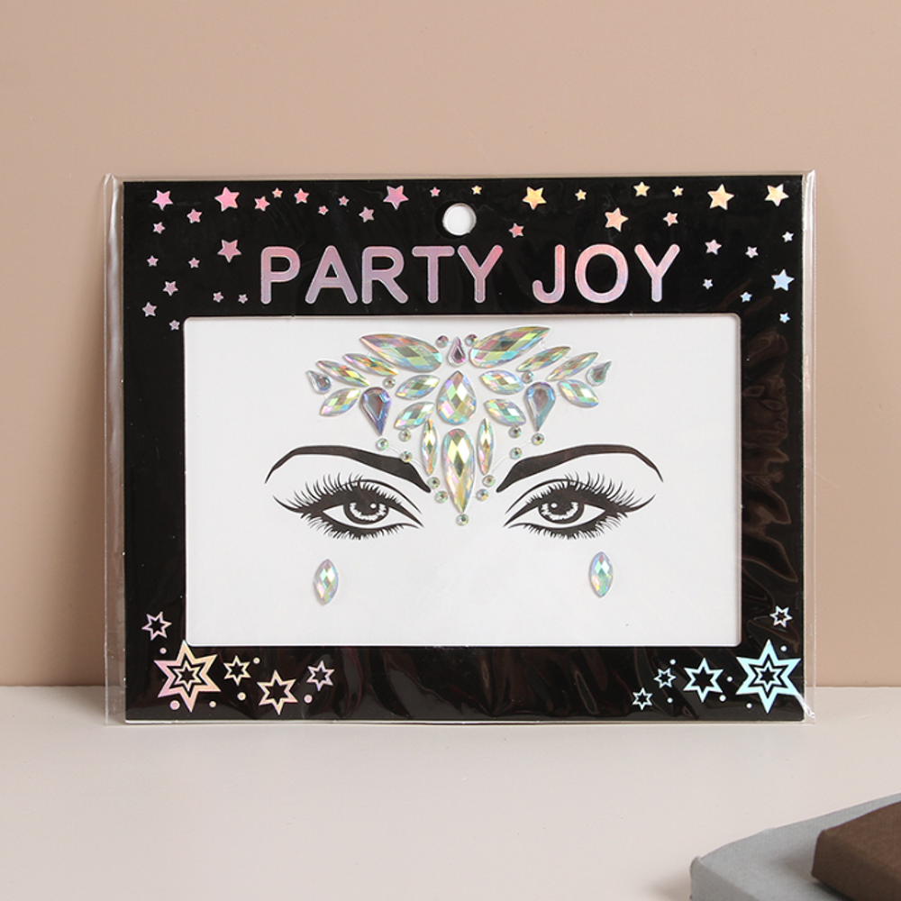Наклейки для Face Art "Rhinestone Bird"