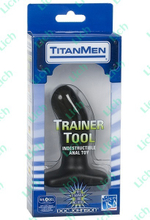 Черная анальная пробка TITANMEN TRAINING TOOL #1