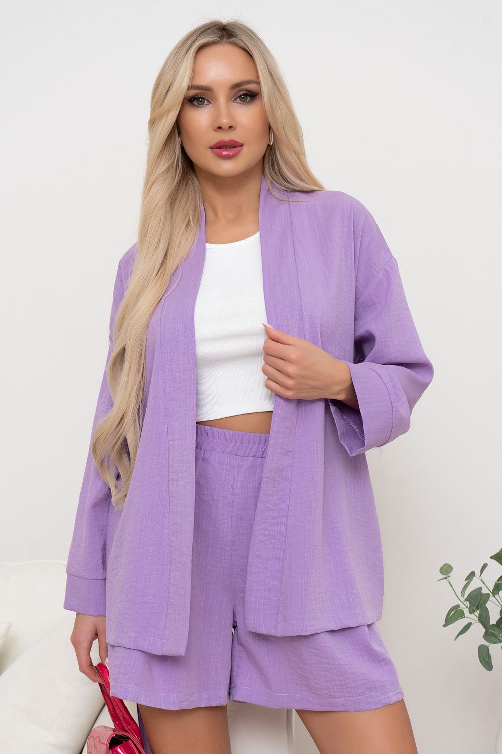 Костюм с шортами (нежная сирень) К11-86 Nikol