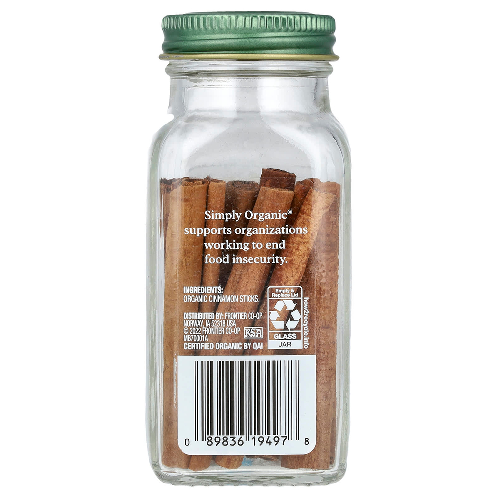 Simply Organic, палочки корицы, 32 г (1,13 унции)