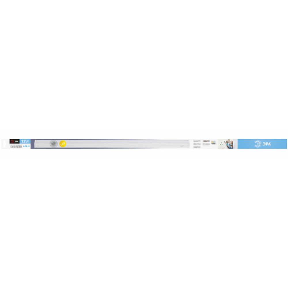 Линейный светодиодный светильник ЭРА LLED-01-12W-4000-W 12Вт 4000K L874мм с выключателем | Бытовые светодиодные линейные светильники