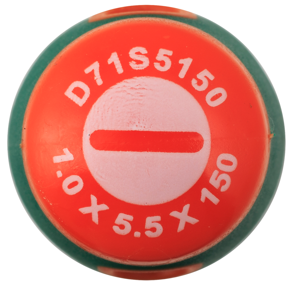 D71S5150 Отвертка стержневая шлицевая ANTI-SLIP GRIP, SL5.5х150 мм