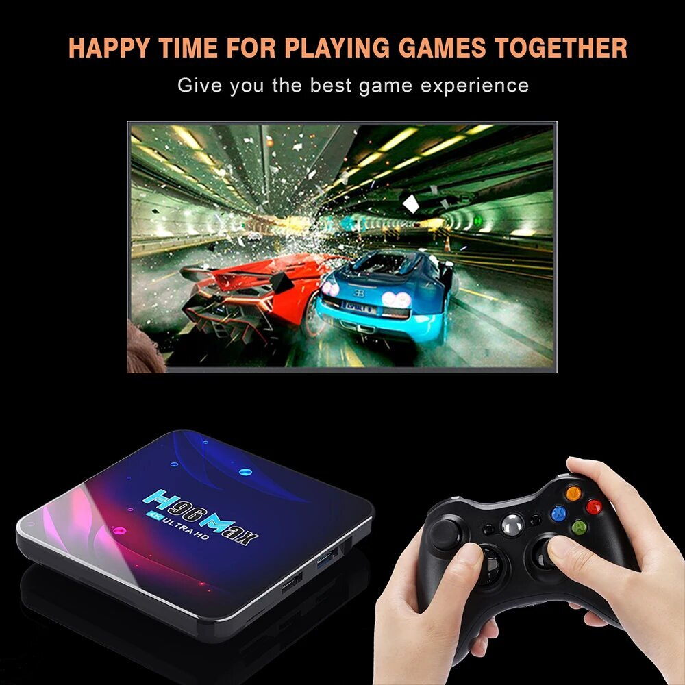 ТВ-приставка Ultra HD H96 Max V11, Android 11, 4 ядра, 4 + 32 ГБ
