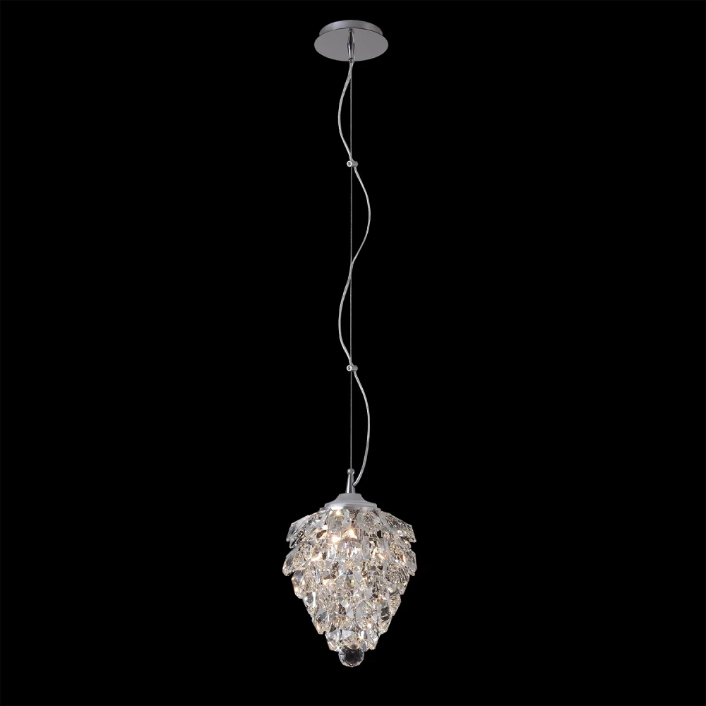 Светильник подвесной Crystal Lux CHARME SP2 CHROME/TRANSPARENT
