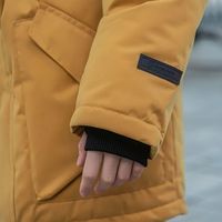 Парка зимняя мембранная "Горчица" подростковая
