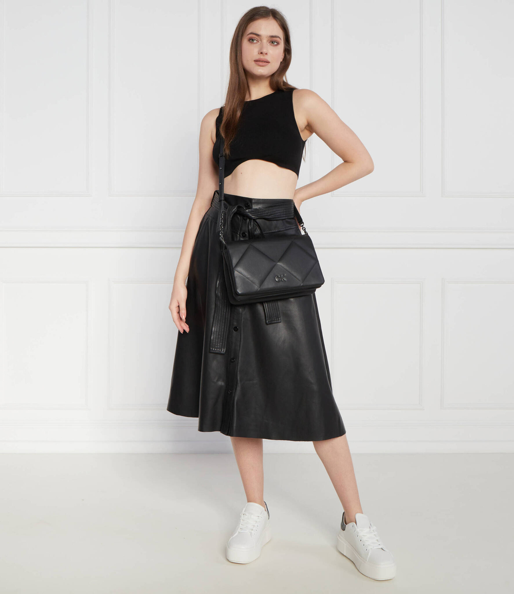 Сумка через плечо RE-LOCK QUILT Calvin Klein - черный(K60K611021)