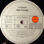 La Bionda - High Energy (Германия 1979г.)