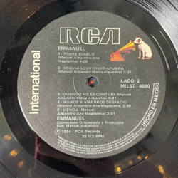 Винтажная виниловая пластинка LP Emmanuel (Mexico 1984)
