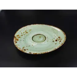 Блюдце 17*15 см кофейное для чашки арт. 71047031 Organica Green P.L. Proff Cuisine [6]