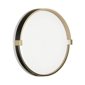 Светильник пластик/белый/черный/золотой 7647/CL LED 30Вт 4000К D340 IP43 Pale SN Olidi Black Sonex
