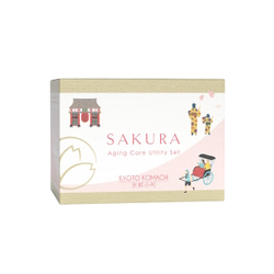 Омолаживающий мини-набор косметики Kyoto Komachi Sakura Aging Care Utility set