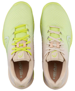 Женские теннисные кроссовки Head Revolt Pro 4.0 - macadamia/lime