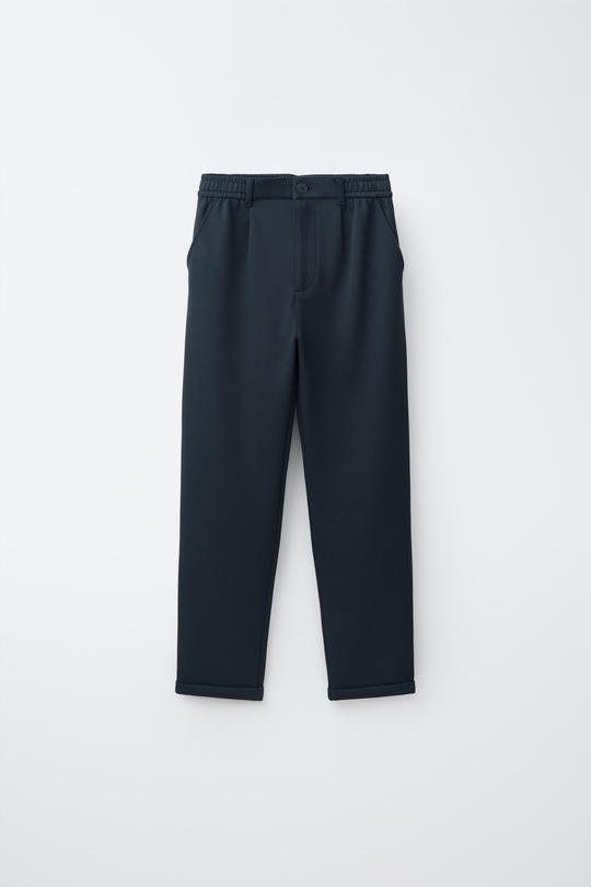 ZARA БРЮКИ RELAXED COMFORT, МОРСКОЙ СИНИЙ
