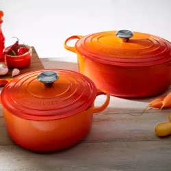 Чугунная кастрюля Le Creuset, Оранжевый