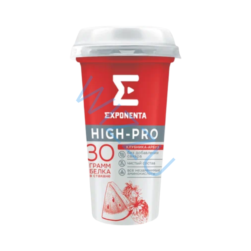 Напиток Exponenta High-pro обезжиренный 250г Клубника арбуз