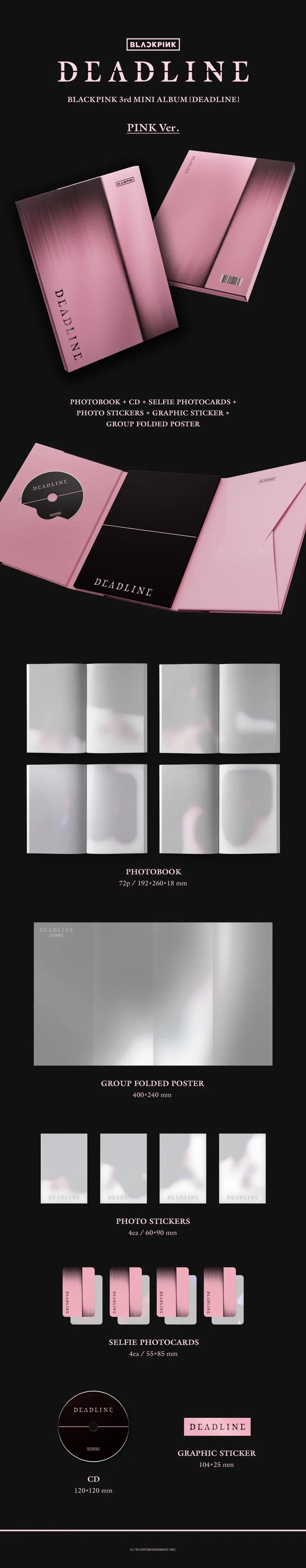 Альбом BLACKPINK - DEADLINE [BLACK Ver. / PINK Ver.]