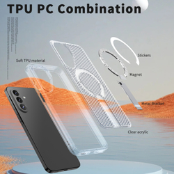 Прозрачный чехол Mesh Pro Magnetic Case для Samsung Galaxy A27 5G