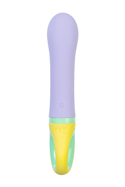 Вибратор для точки G с клиторальной стимуляцией Flovetta Wisteria фиолетовый 18,5 см