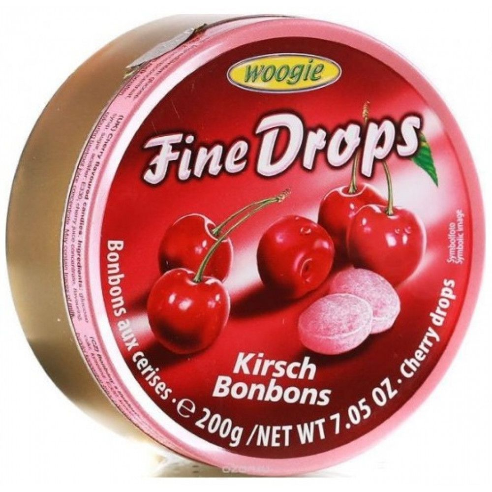 Леденцы Woogie Fine Drops (вишня) 200 г (Австрия)