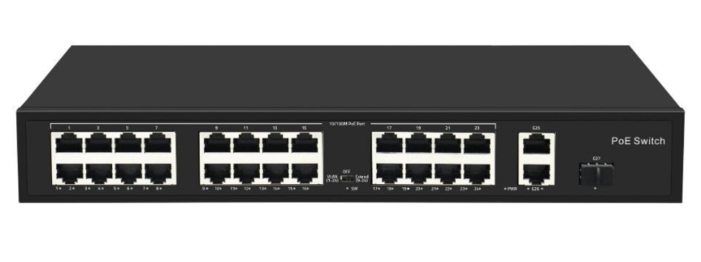 ST-NS024MB-GDF Коммутатор 24 PoE портов и 3 Uplink порта